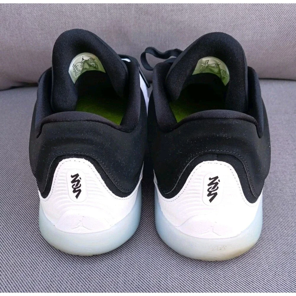 Men's Air Jordan Zion 4 White Black Size 14 Basketball Sneakers Shoes FB1802 100